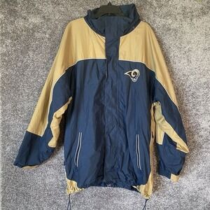 Y2K NFL St Louis Rams Windbreaker Jacket Mens Size XL Full‎ Zip G-III Football